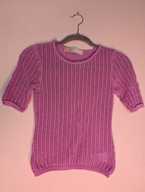 Free People Beach Pink Knit Beach Coverup S Quilted Knit Boho Travel Vacation
